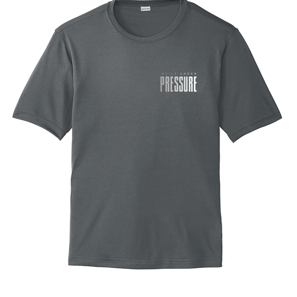 Built Under Pressure performance shirt in Iron Grey