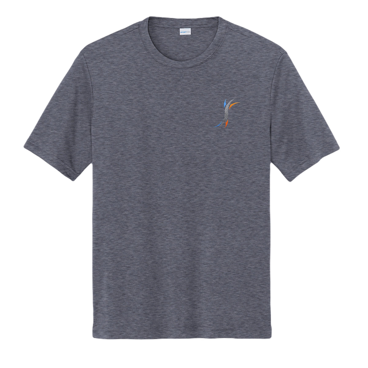True Navy Heather - ST350 - FRONT